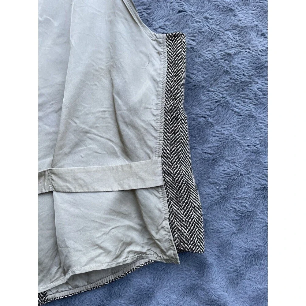 Polo Ralph Lauren Herringbone Wool Linen Silk Vest Waistcoat XL Preppy Academia